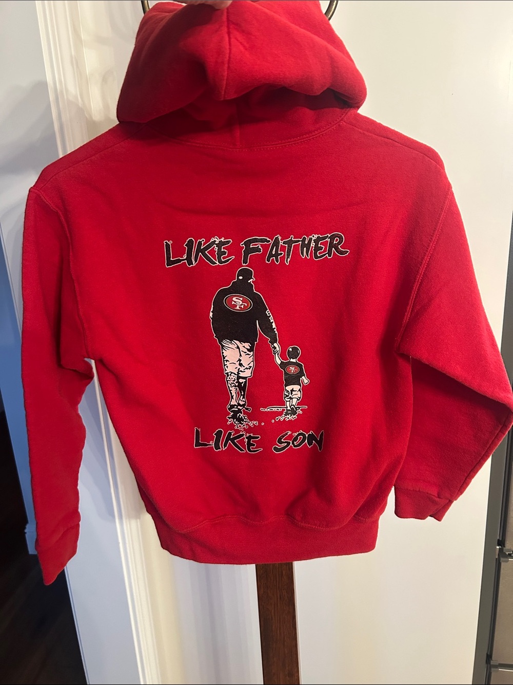 San Francisco 49ers Youth Medium Hoodie - Like Father Like Son - Great Condition